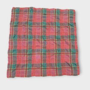 Vintage Ralph Lauren Plaid 100% Wool Blanket Madras MADE IN USA WPL-6280 *SHRUNK